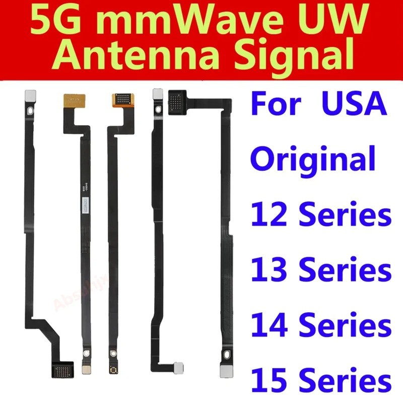 5G mmWave UW Ăng Ten Tín Hiệu Cáp Mềm Phiên Bản Hoa Kỳ Ori Cho 15 13 Mini 14 Pro Max 12 Plus Sửa Chữ