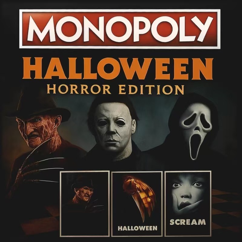 Sản phẩm mới của Amazon Monopoly Halloween Horror Edition 2-4 Player Board Game Card Game