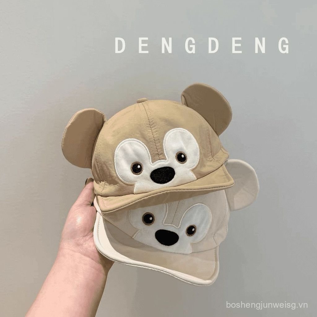 GX61 Bé Hoạt Hình Dễ Thương Nhanh Khô Mũ Chống Nắng Xuân Thu Cho Bé Mỏng Phong Cách Mũ Nam Nữ Trẻ Em