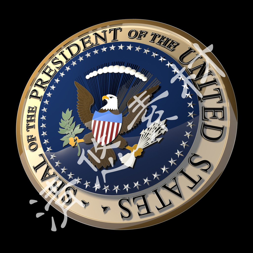 File American National Badge Logo 3D Model c4d Engineering File Model Non-Physical 519