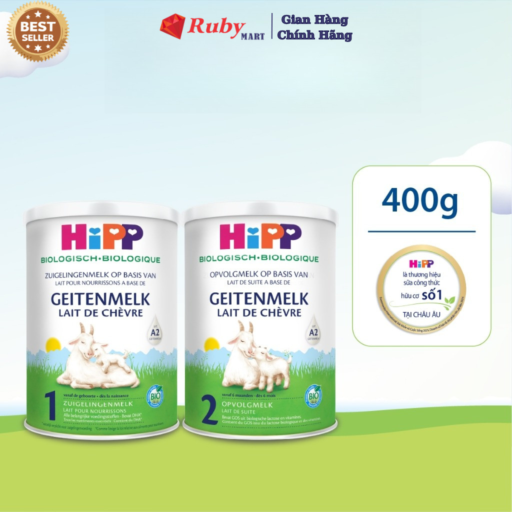 [KOL][Full] Sữa dê HiPP Organic 400g