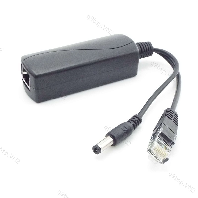 Poe Splitter 48V sang 12V Bộ chuyển đổi nguồn Poe Injector Switch Cáp Wifi Nguồn điện tường VN9B2