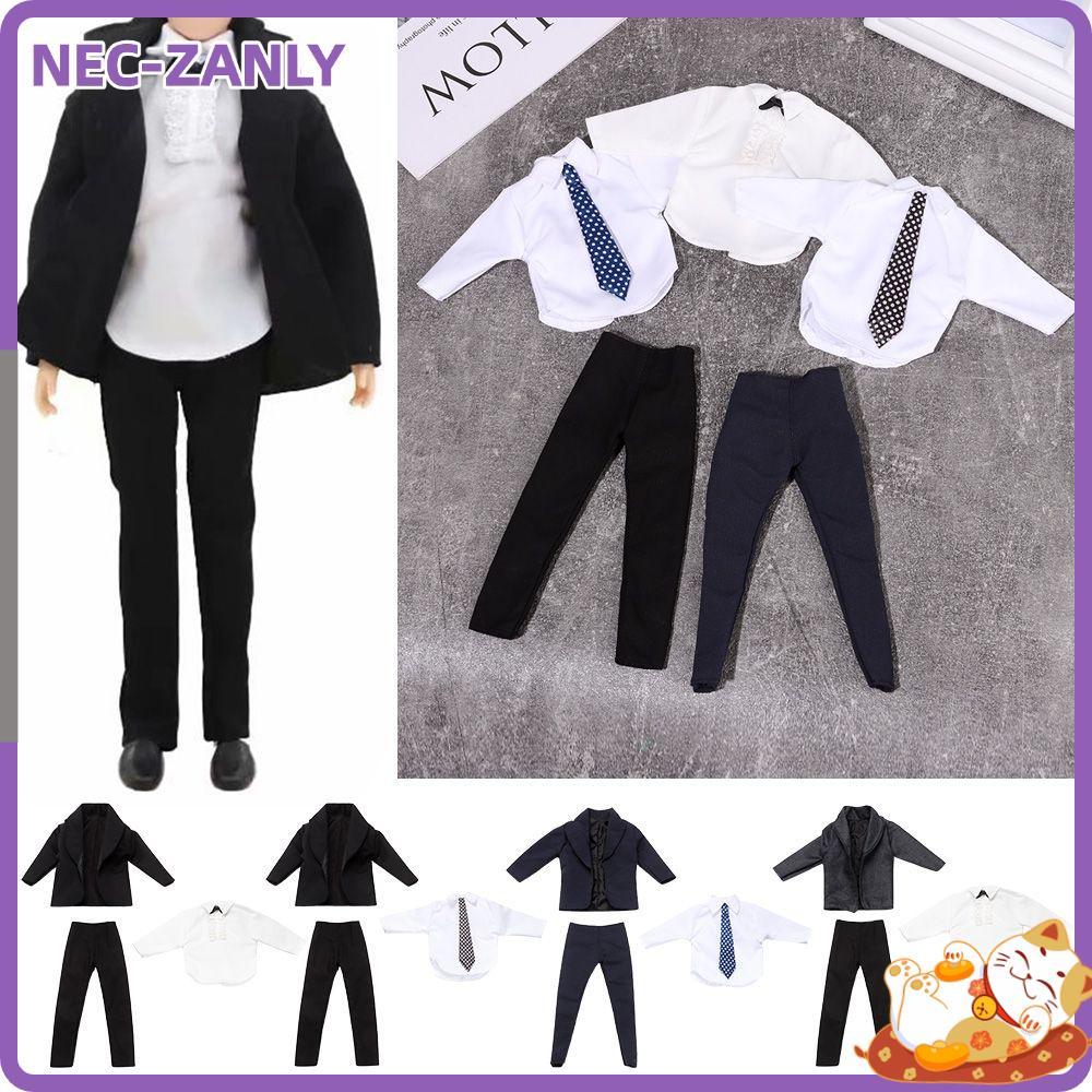 NEC-ZANLY 11 Bộ Quần Áo Sơ Mi Phù Hợp Với Áo Sơ Mi, 6 Phong Cách Đẹp Trai 1 / 6 Quần Áo Búp Bê Nam 1