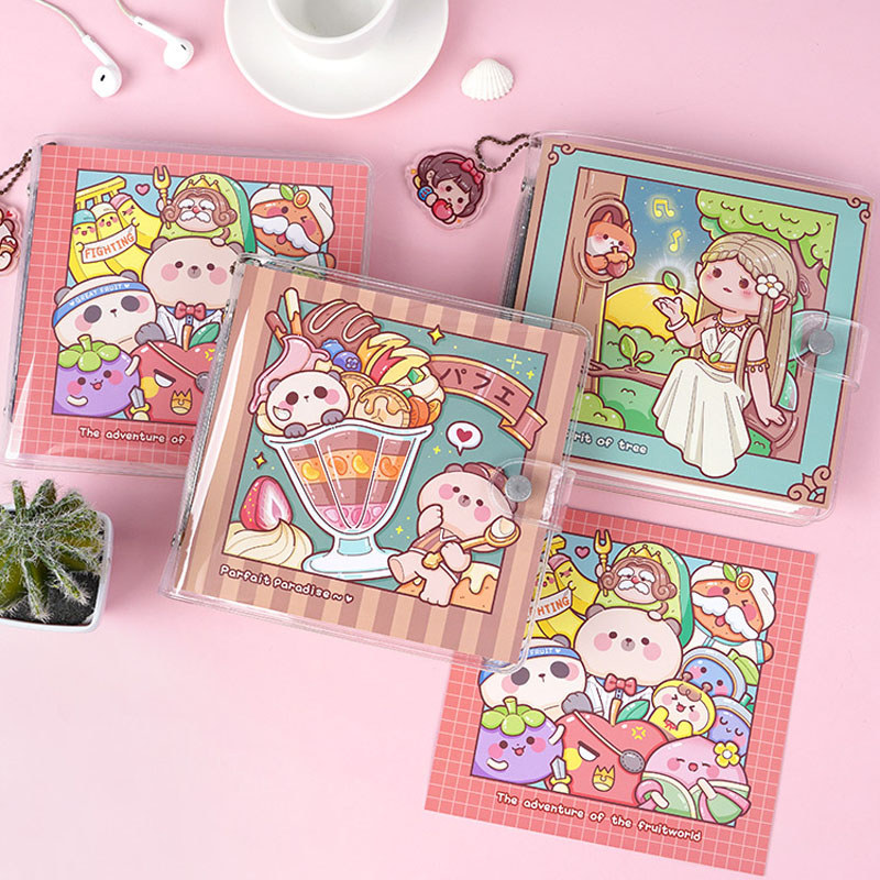 Sổ tay Mochi nhỏ Sổ tay vuông Sổ tay rời Sổ tay TPU Vuông Notebook Girl ins Notepad Square