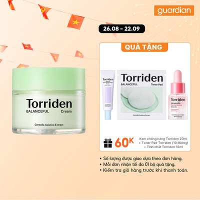 Kem Dưỡng Ẩm Torriden Balanceful Cream 80ml | Guardian Việt Nam