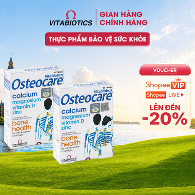 Combo 2 Hộp TPBVSK OSTEOCARE Hỗ Trợ Xương Chắc Khỏe 30 Viên Vitabiotics
