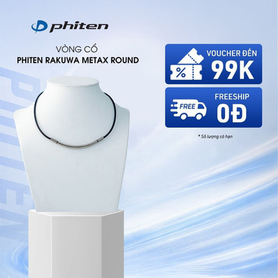 Vòng Cổ Phiten Rakuwa Necklace Metax Round Hỗ Trợ Cân Bằng Cơ Thể Chăm Sóc Sức Khỏe Phong Cách Thời Trang