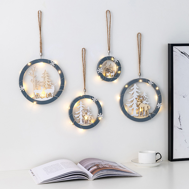 New Product#ins Room Wall Decorations Hanging Ornaments Christmas Reindeer Birthday Gifts Living Roo