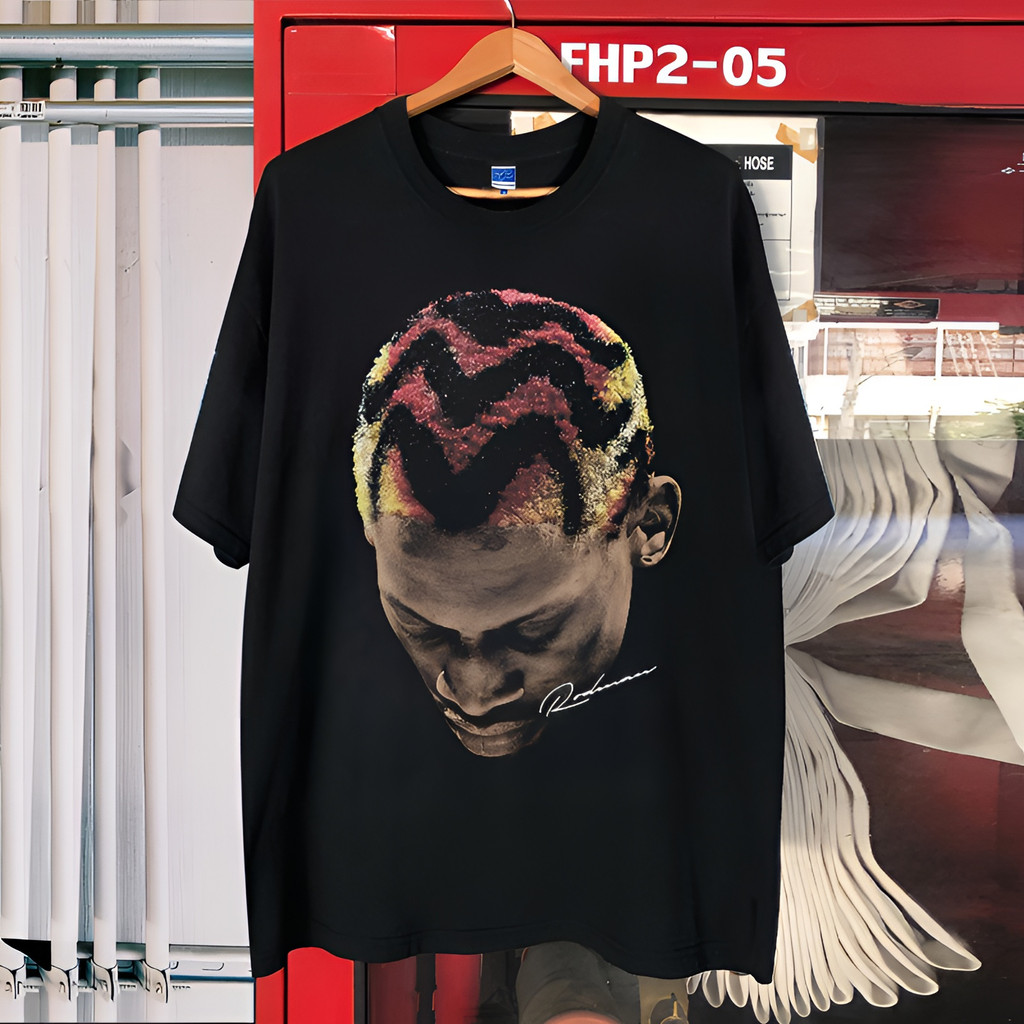 YoungGuns Dennis Rodman Dennis Rodman Mỹ Hợp Thời Trang Đường Phố Cotton Nặng Tay Ngắn