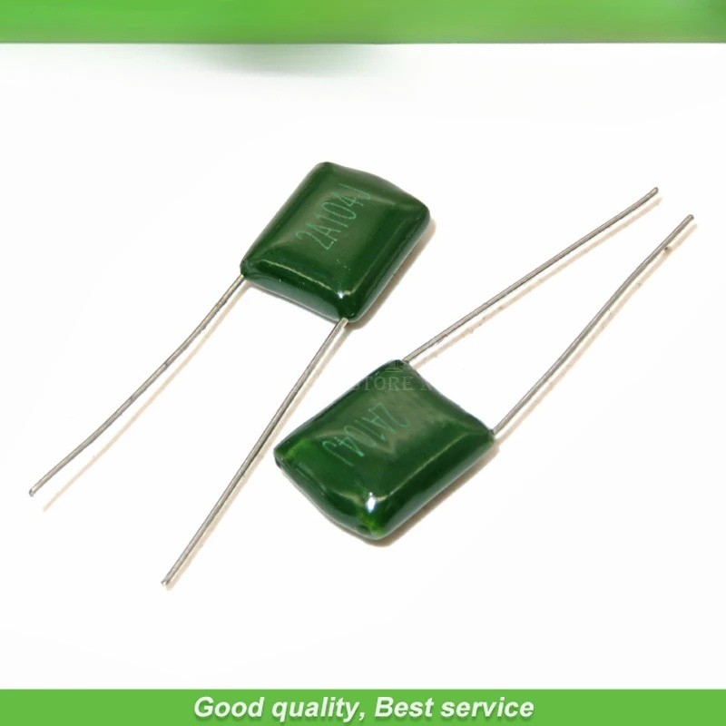 Bộ 50 2A104J 2A104 100V 0.1UF 100nF 2A104 Tụ điện phim Polyester