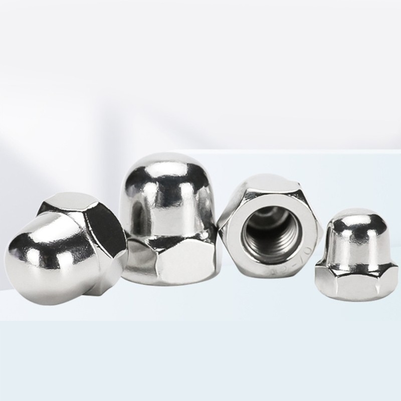 Moon Hex Cap Nut Set M 8 Thép không gỉ đóng đầu Acorn Fastener Nut 20 miếng Bộ để sửa chữa cơ khí