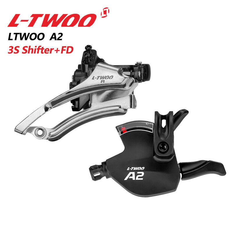 LTWOO A2 Cần kích hoạt cần số bên trái 3 tốc độ + Derailleur phía trước với màn hình bánh răng quang