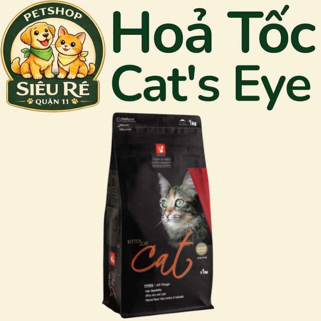 COD[GÓI 1KG] HẠT CAT'S EYE GÓI 1KG NGUYÊN SEAL - HÀN QUỐC -