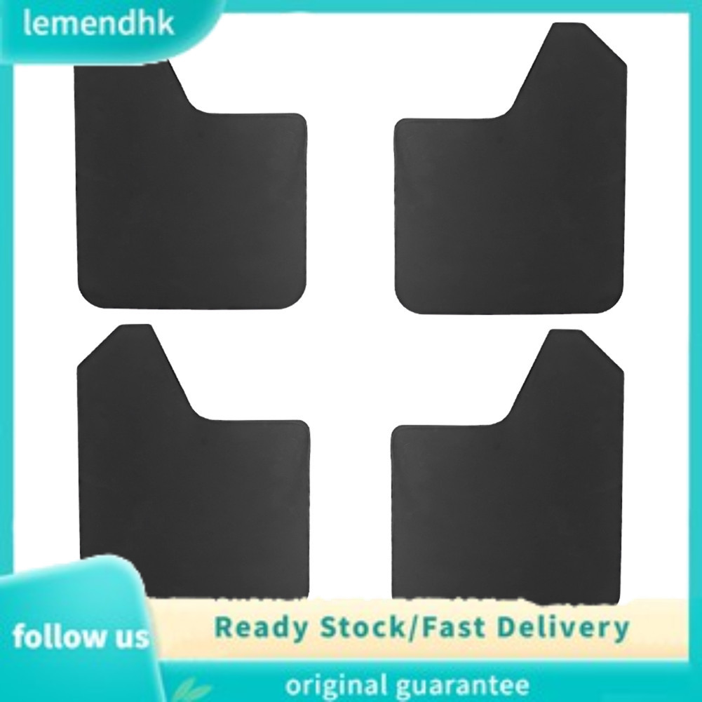 Lemendhk 4 Tấm chắn bùn ô tô phổ thông Tấm chắn bùn đen Tấm chắn bùn cho Subaru MF12 BAS BLK