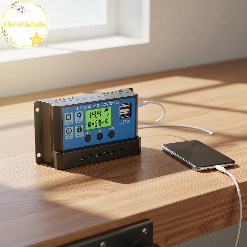 Bộ điều khiển sạc năng lượng mặt trời HdmNatalie Bảng điều khiển năng lượng mặt trời 10A / 30A Bộ đi