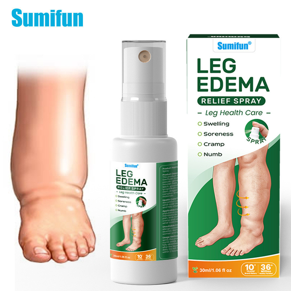 Sumifun Chăm sóc chân Edema Spray Cool Refreshing Daily Body Herb Spray