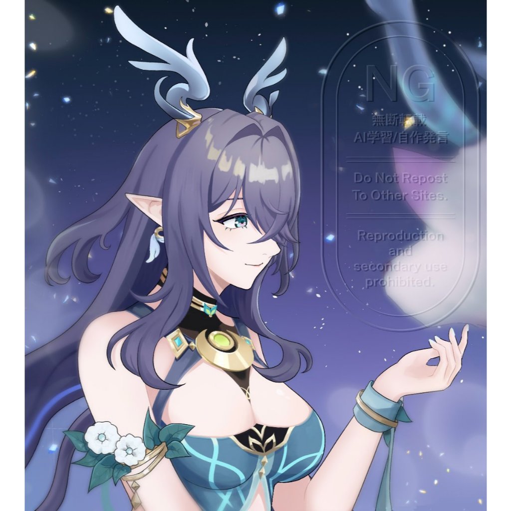 Sừng hóa trang cosplay Lauma Genshin Impact, phụ kiện hóa trang halloween