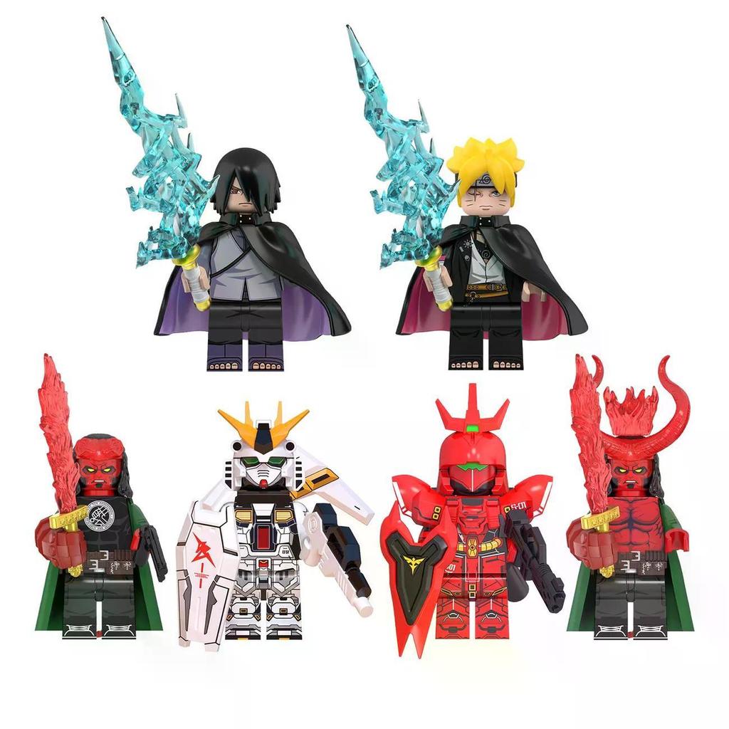 2026 Mới Tương Thích Với LEGO Ninjago Series Sasuke Và Uzumaki Boruto Giáo Dục Xây Dựng-Block Minifi