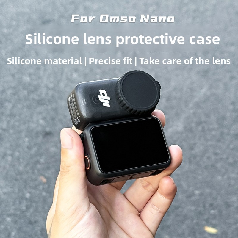 Thích hợp cho DJI OSMO Nano Lens Cover Camera thể thao Bảo vệ toàn diện Phụ kiện silicon mềm chống s