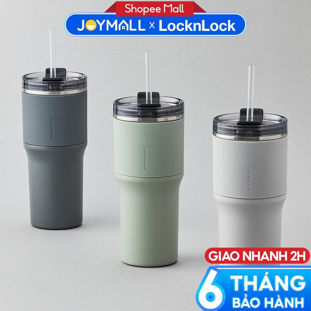 Ly giữ nhiệt LocknLock Metro Drive LHC4277S 650ml, Hàng chính hãng, kèm ống hút và cọ rửa - JoyMall