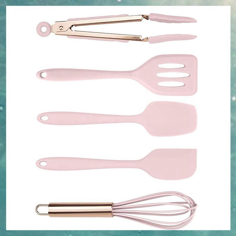 [uhktyltui.vn] Bộ dụng cụ nấu ăn bằng silicon Bộ dụng cụ nhà bếp bằng silicon Dụng cụ nấu ăn cho dụn