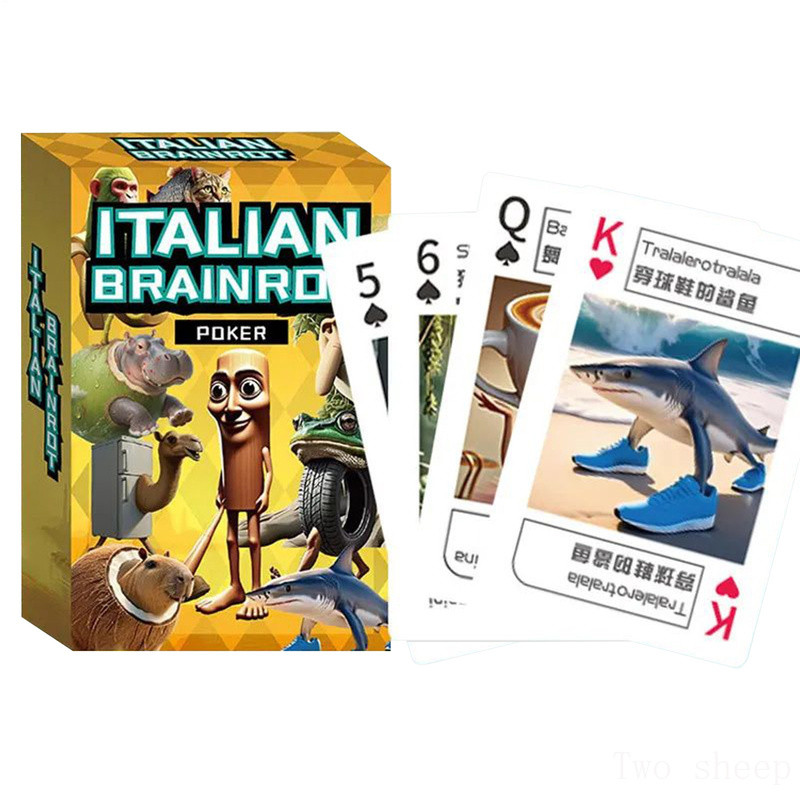 Dành cho Ý Brainrot, Thẻ chơi Tung Tung Tung Tung 54 chiếc