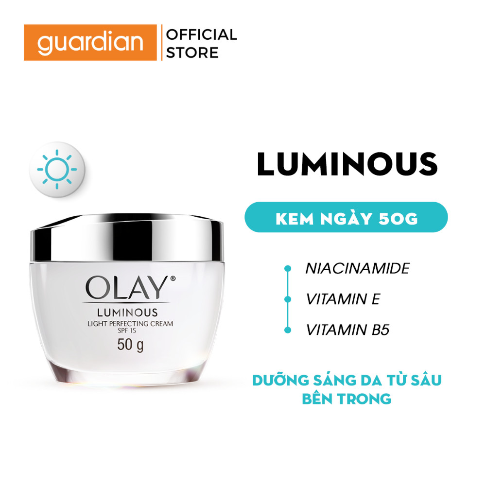 Kem Dưỡng Ẩm OLAY LUMINOUS Ban Ngày Dưỡng Sáng Da Ngăn Tia UV SPF15 PA++ 50G