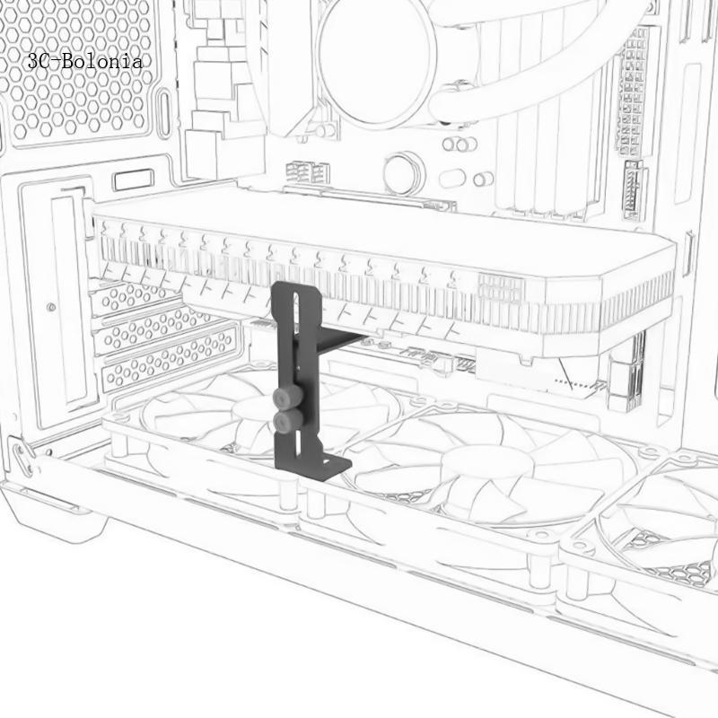 BO Card Đồ Họa GPU Hỗ Trợ Giá Đỡ Có Thể Điều Chỉnh GPU Giá Đỡ GPU Nẹp Nhôm GPU Hỗ Trợ Chân Đế Cho PC