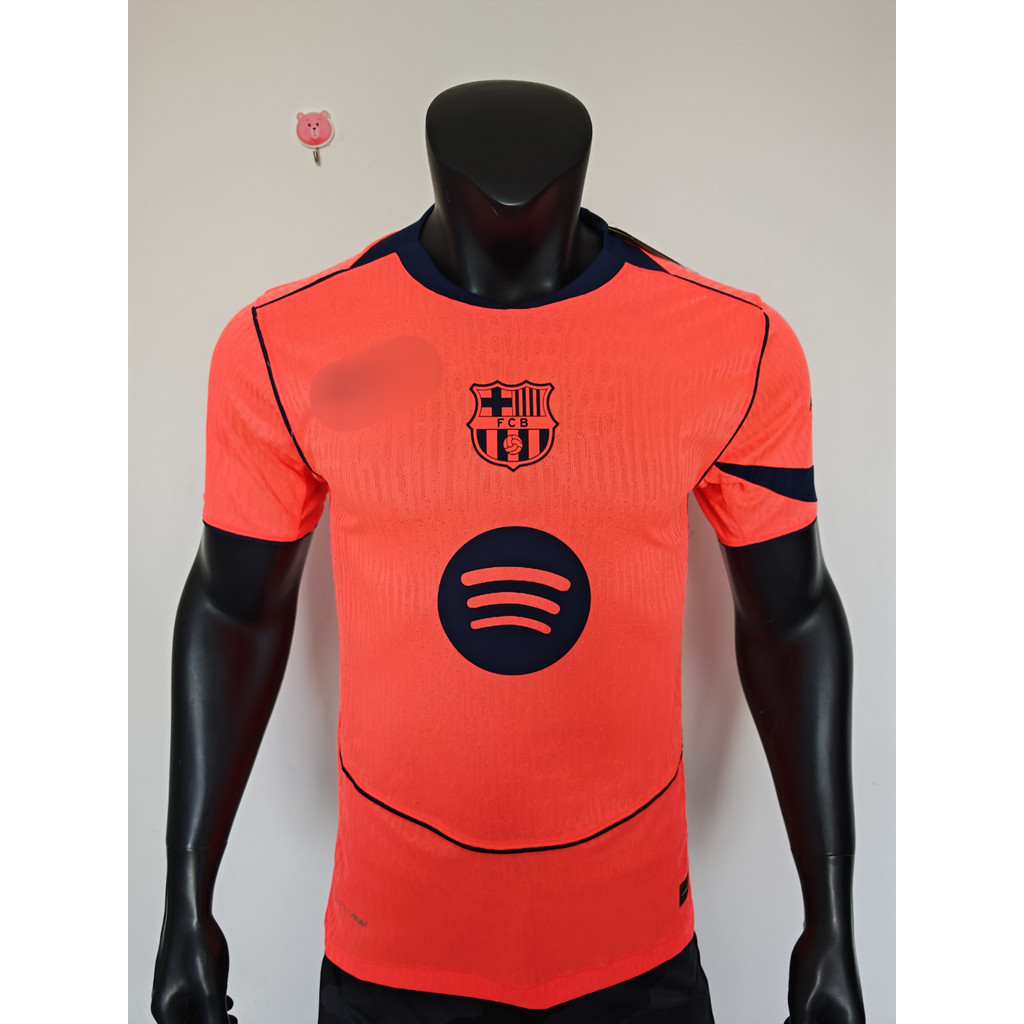 Cầu thủ 2025-26 Barca 3 sân khách Áo bóng đá thời trang Jersey AAA