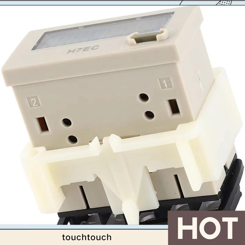 Bộ tổng hợp bộ đếm điện kỹ thuật số H7EC NV DC 6-36V mới với màn hình LCD 8 chữ số touchtouch.vn