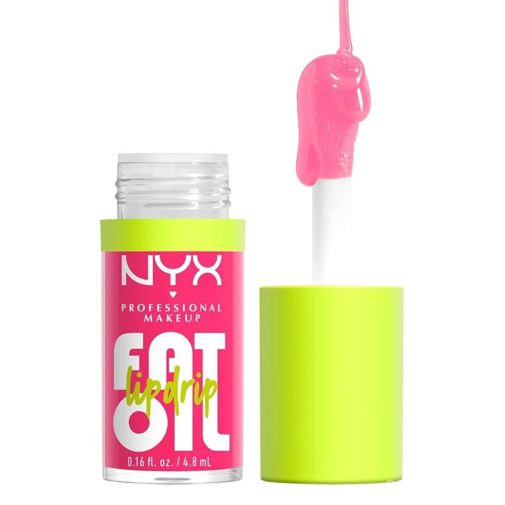 NYXPROFESSIONALMAKEUPFatOilLipDrip, Dưỡng ẩmLipOilGloss, VeganTintedFormula, Upto12HRHydration-Misse