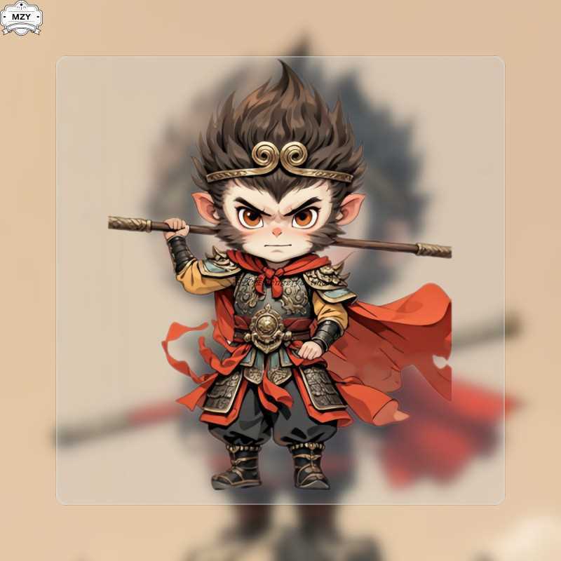 Citysoul Black Myth Goku Destiny Man Game Hàng hóa Nhãn dán xe hơi chống nước Nhãn dán kính thân sau