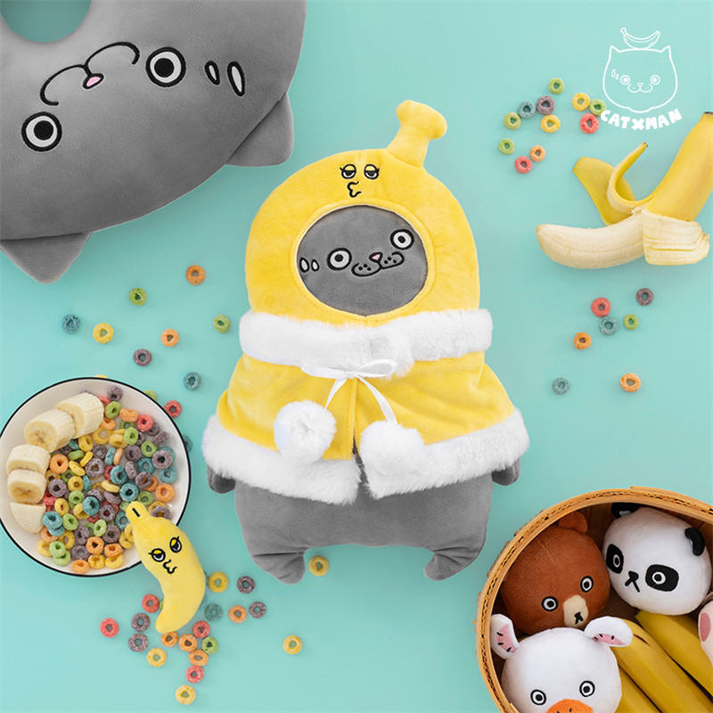 CATXMAN Chou Baihao BANANA COSTUME Cat Star Sang Trọng BANANA Phong Cách Búp Bê Búp Bê COSTUME