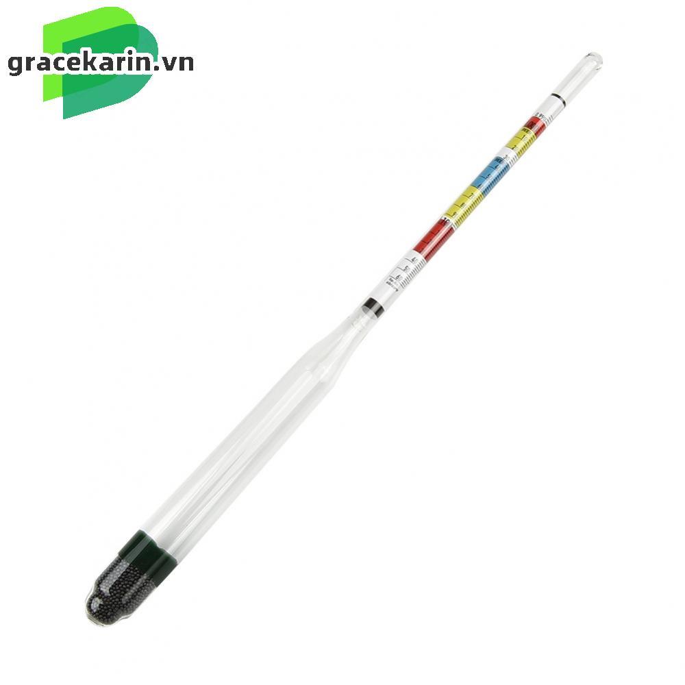 [GRCEKRIN-VN]Hydrometer 28*5*2.5cm Easy To Read White Color Wine Making Temperature Test