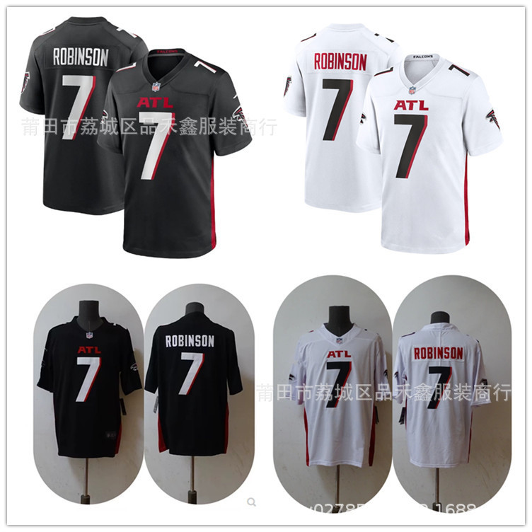 Áo bóng đá NFL Atlanta Falcons số Áo thun 7 Bijan Robins