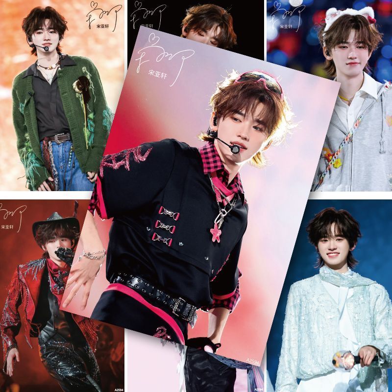 Song Yaxuan Poster Sticker Wall HD Times Youth League 6th Anniversary Concert Cùng Phong Cách Treo T