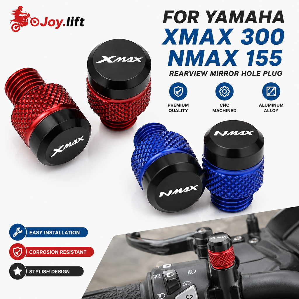 Dành Cho Xe YAMAHA XMAX 300 400 NMAX 155 125 xmax300 nmax155 Phụ Kiện Xe Máy CNC M10 * 1.25 Gương Lỗ