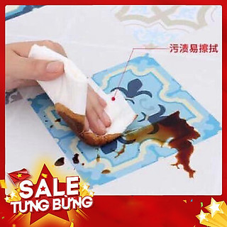 Cuộn Giấy Dán Bếp Hoạ Tiết Kẻ Tráng Nhôm Size 2m x 60cm - Tiện Lợi Và Đẹp Mắt
