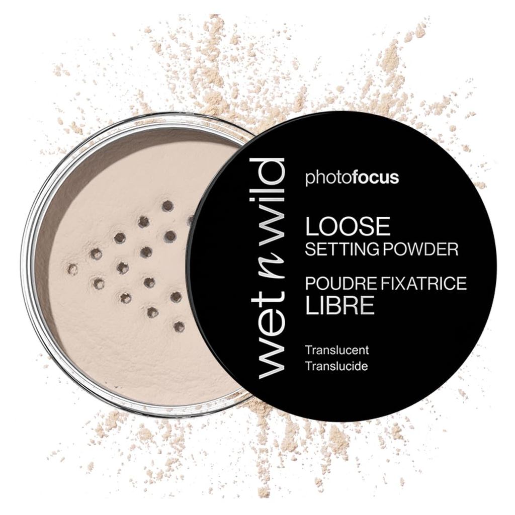 Wet n wild Photo Fous Loose Baking Setting Powder, Highlighter Makeup, Fair to Medium & Tan Tones - 