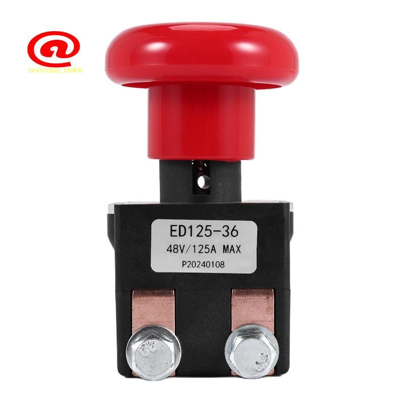 Công tắc dừng ngắt kết nối khẩn cấp ED125-36 48V 125A cho EZ30 E30 D40 EZ40 111551000800 Xe nâng điệ