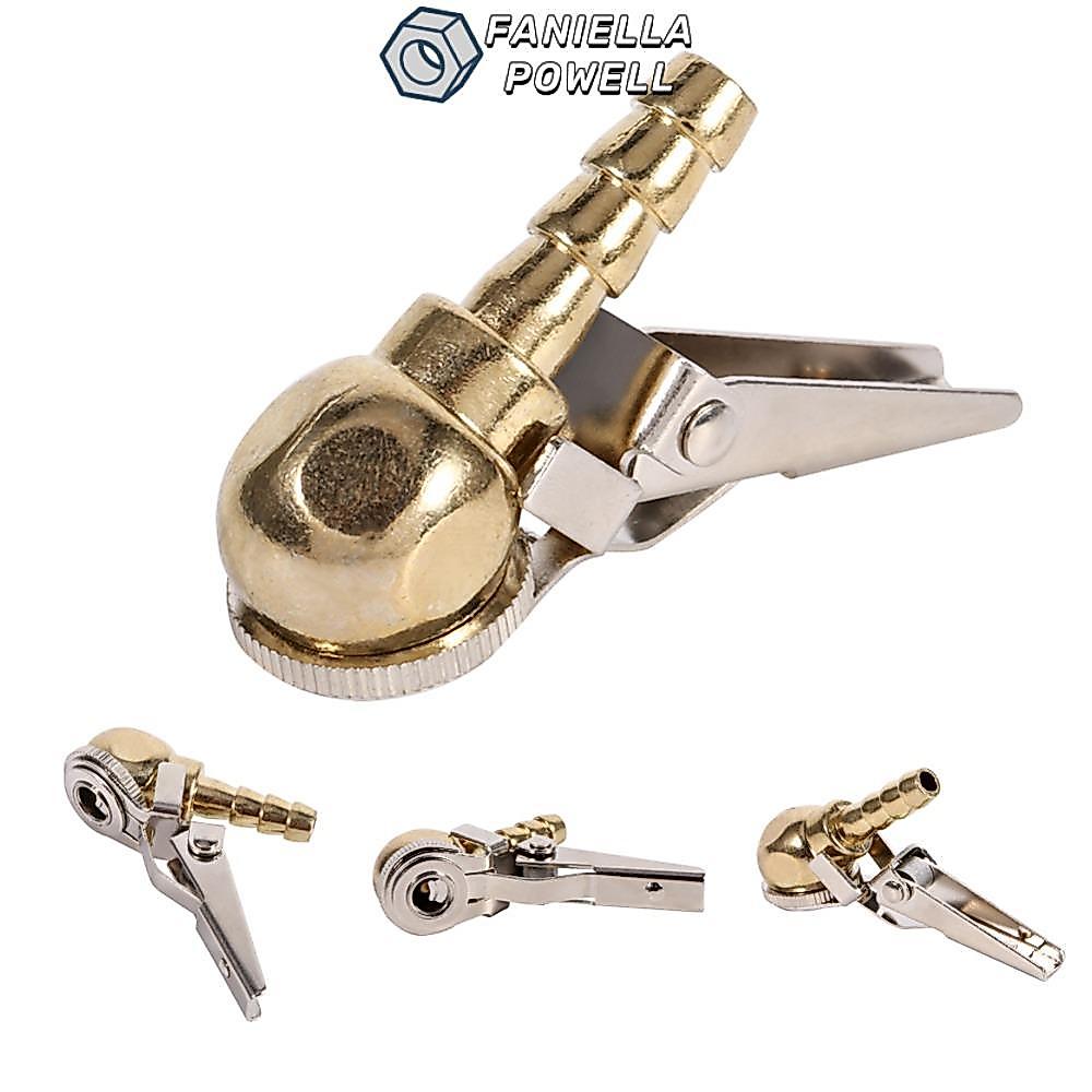 FANIELLAPOWELL Ball Foot Air Chuck, Khóa lưu lượng kín Air Chuck Lock-On Tire Air Chuck, Barb Hose L