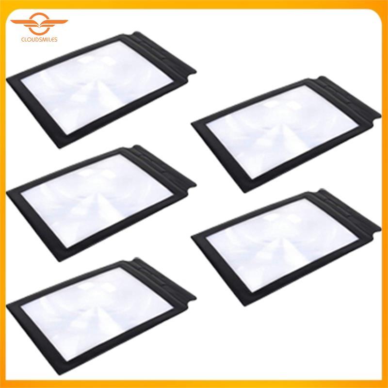 [CloudsMiles] Kính lúp phẳng A4 dành cho người cao tuổi đọc sách PVC Flat Full Page Kính lúp