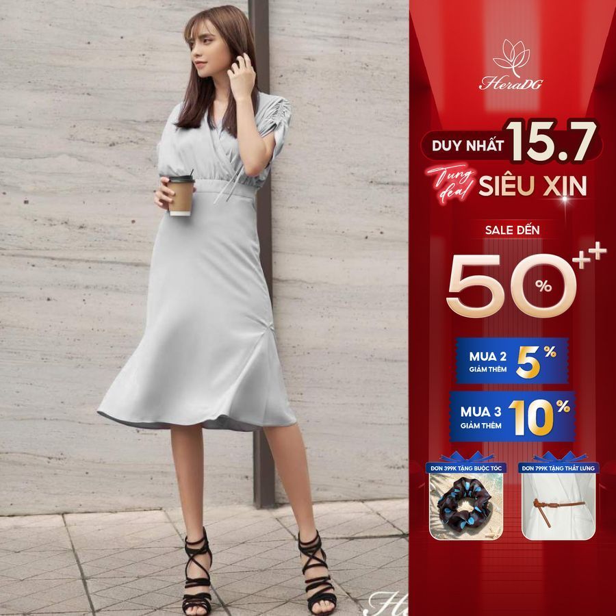 Đầm lụa trượt Nữ HeraDG - SDC20024