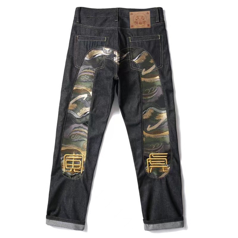 Số phong cách 399 Cc709
Evisu Evisu God of Fortune 2024 Thêu Yinhu Quần jean viền ống hẹp thẳng
Quần