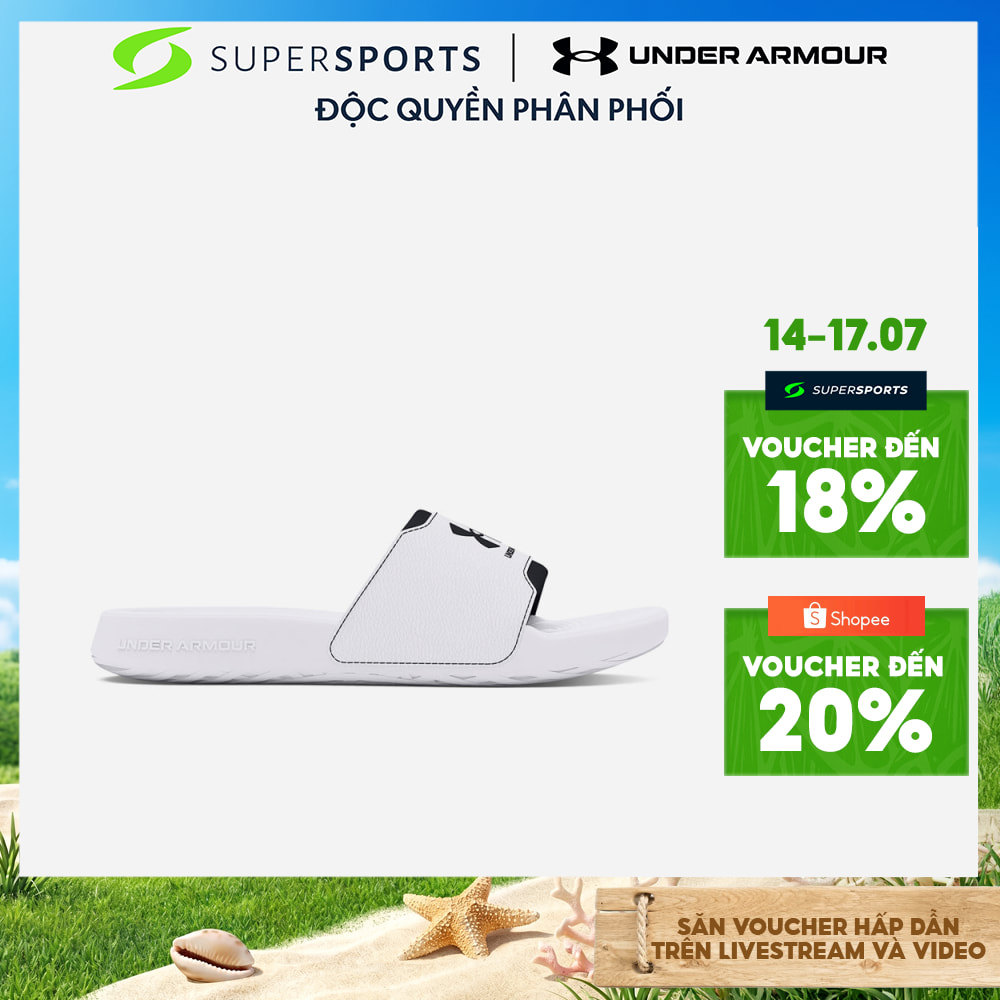 Dép Quai Ngang Nam Under Armour Ignite Select - Trắng - 3027219-100