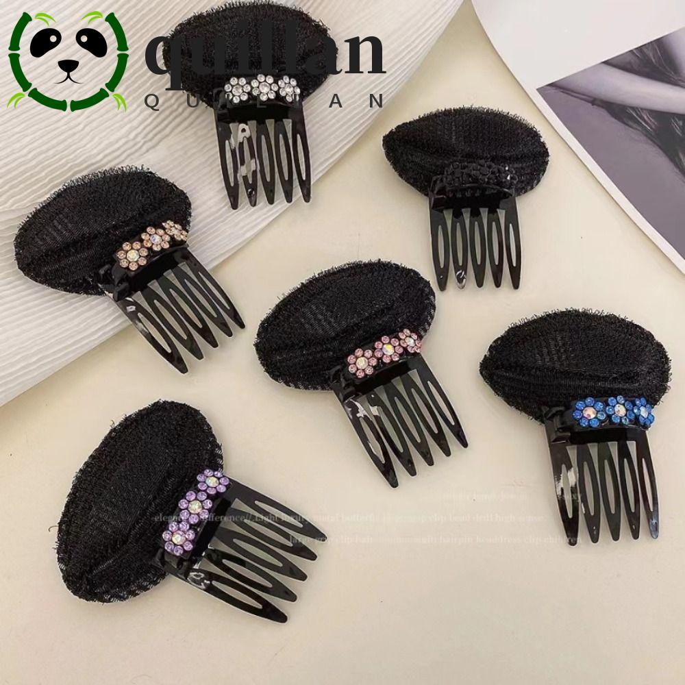 QUILLAN Puff Hair Head Cushion, Braid Flower DIY Hair Stylish Tool, Sweet Hair Accessories Sponge In