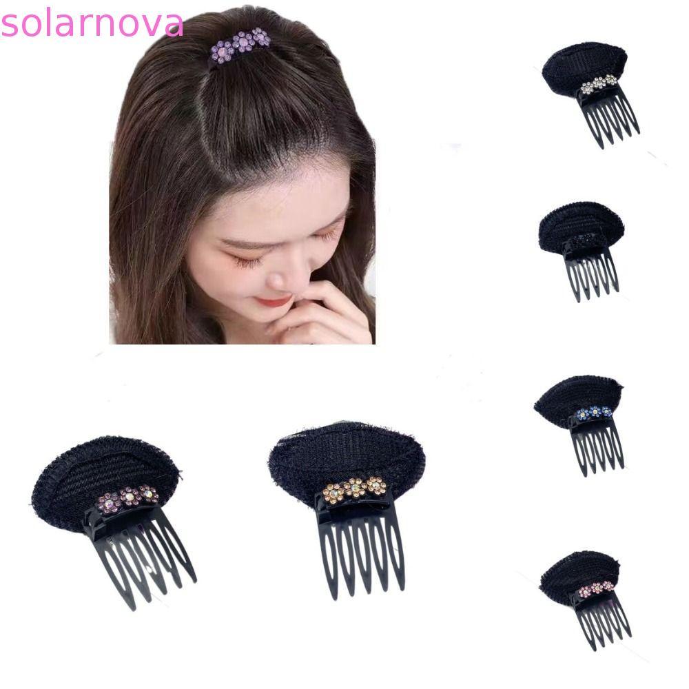 SOLARNOVA Puff Hair Head Cushion, Braid Flower DIY Hair Stylish Tool, Pluffy Hair Accessories Sponge