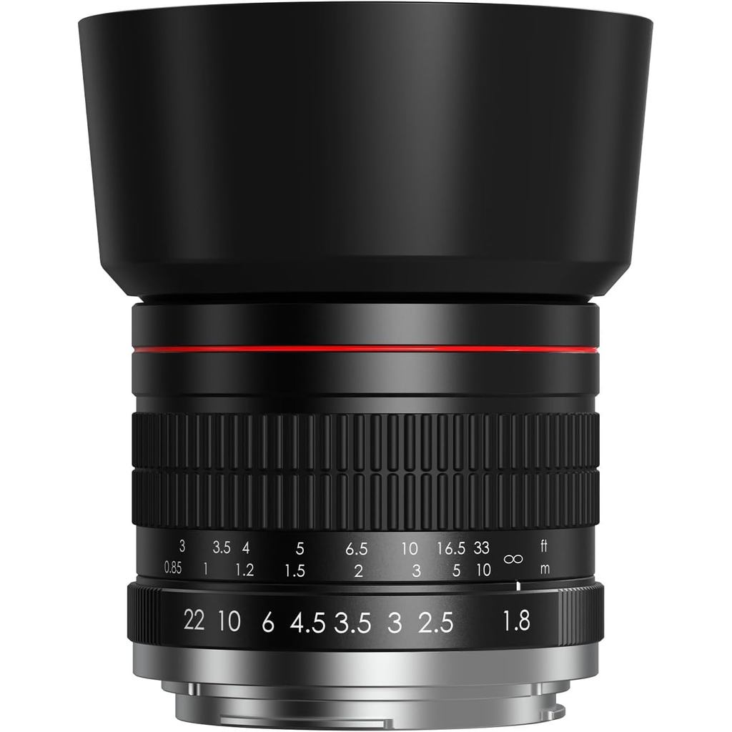 Ống kính dọc EF 85mm f1.8-MF Thích hợp cho Canon EOS Rebel T8i / T7i / T7 / T6i / T5 / T3i / T2i / X
