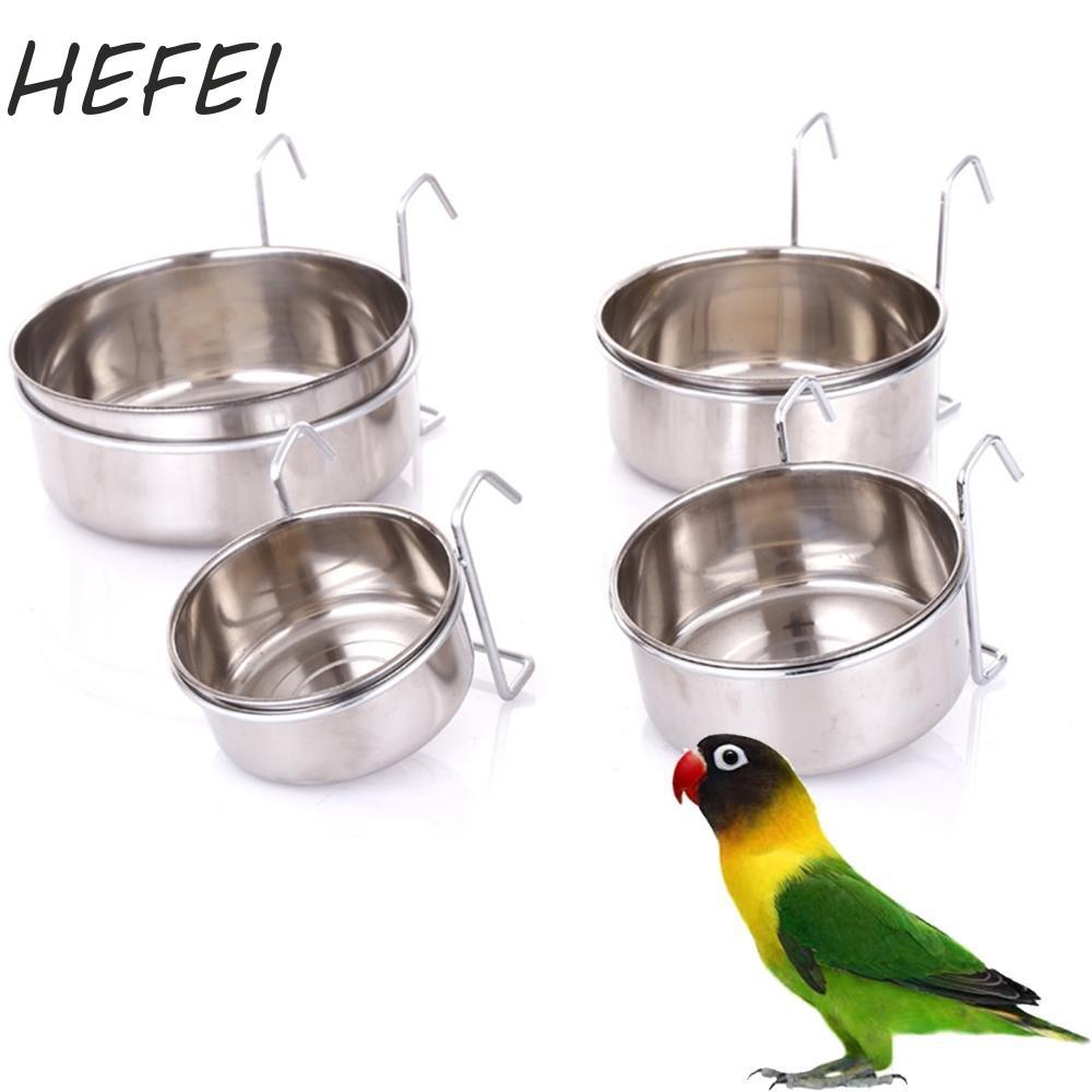 HEFEI Bát ăn cho chó HEFEI Kẹp bằng thép không gỉ cho mèo treo lồng thú cưng