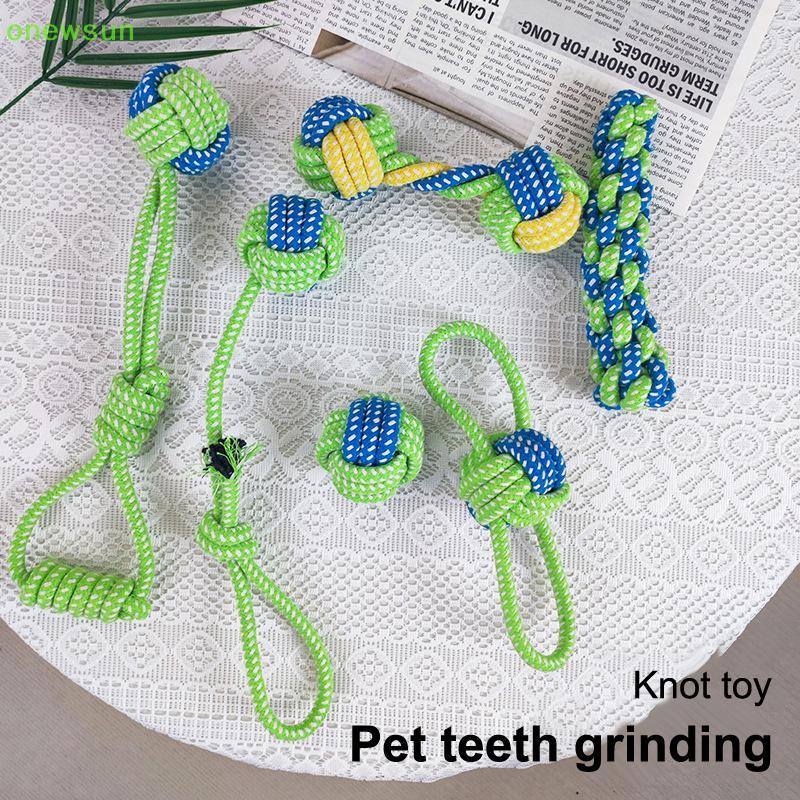 Đồ Chơi Chó Nibble NSA Dây Thắt Nút Luyện Tập Răng Sạch Cho Cún Con Chống Cắn, Dây Thừng Cotton Mới